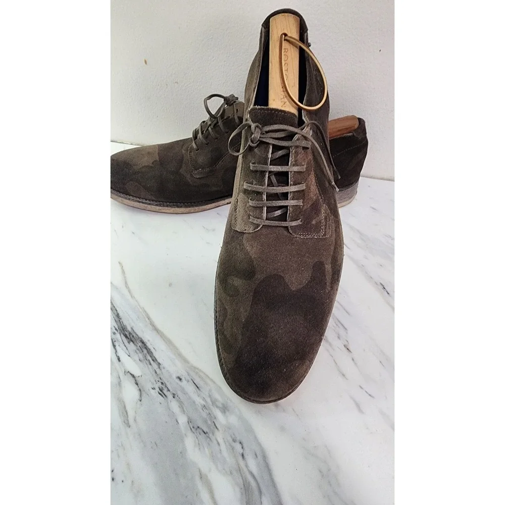 DIESEL‎ Shoes Iridium Olive Camo A15 Dress Shoes Size 11 Suede